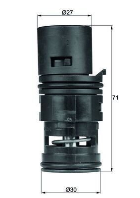 Thermostat Ölkühlung