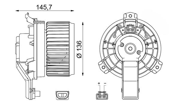 Gebläsemotor Innenraumgebläse Heizgebläsemotor