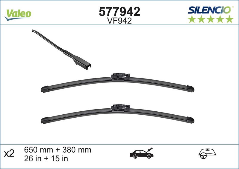 Scheibenwischer Silencio xtrm-flach (2 Stk.)