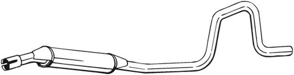 Mittelschalldämpfer Auspuff