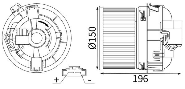 Gebläsemotor Innenraumgebläse Heizgebläsemotor