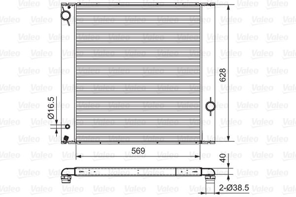 Kühler Wasserkühler Motorkühler