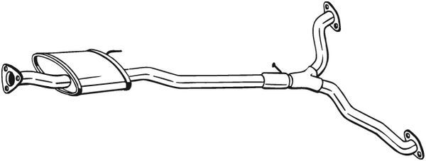 Mittelschalldämpfer Auspuff