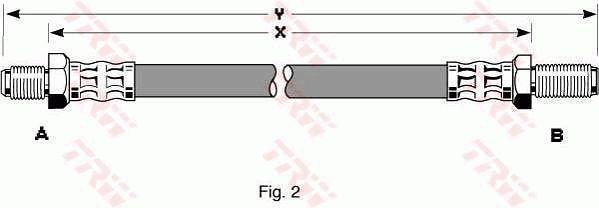 Set: 2 × Bremsschlauch