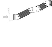 Abgasrohr Hosenrohr Flexrohr