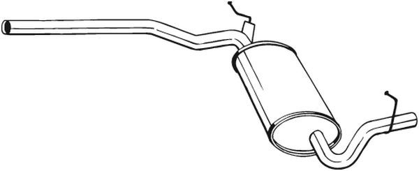 Mittelschalldämpfer Auspuff