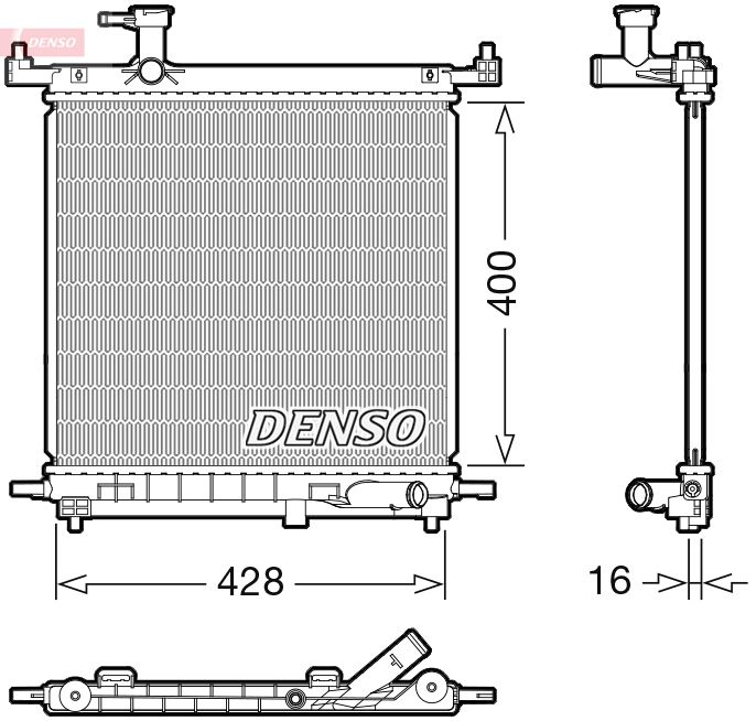 Kühler Wasserkühler Motorkühler