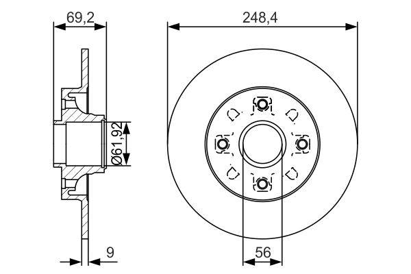 Bremsscheibe Scheibenbremse