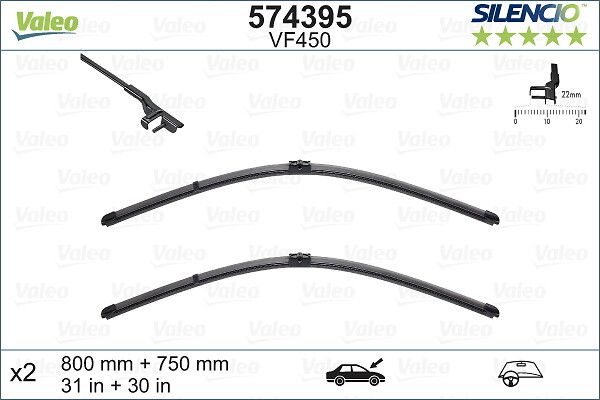 Scheibenwischer Silencio xtrm-flach (2 Stk.)