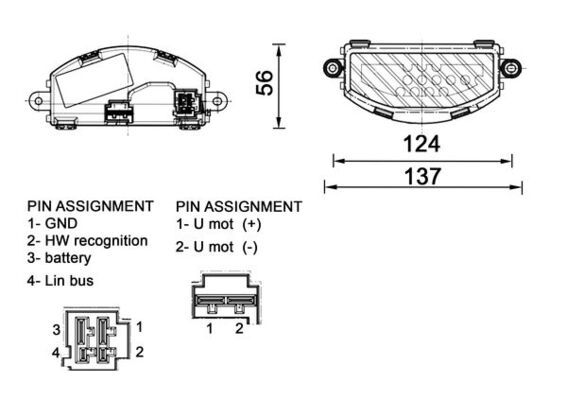 Regler Gebläsemotor Innenraumgebläse Heizgebläsemotor