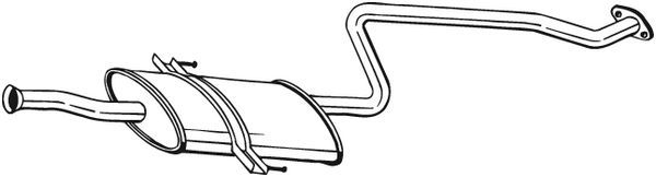 Mittelschalldämpfer Auspuff