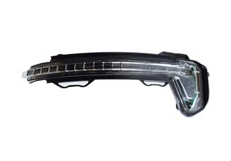 Blinkleuchte im Spiegel