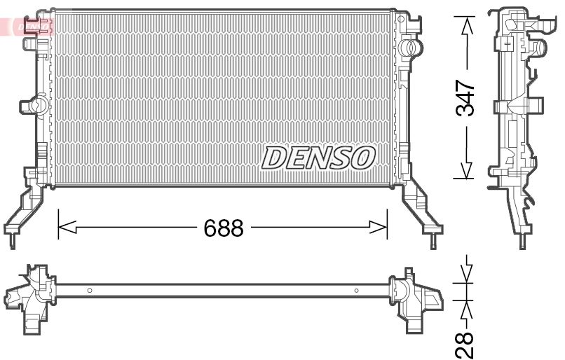 Kühler Wasserkühler Motorkühler