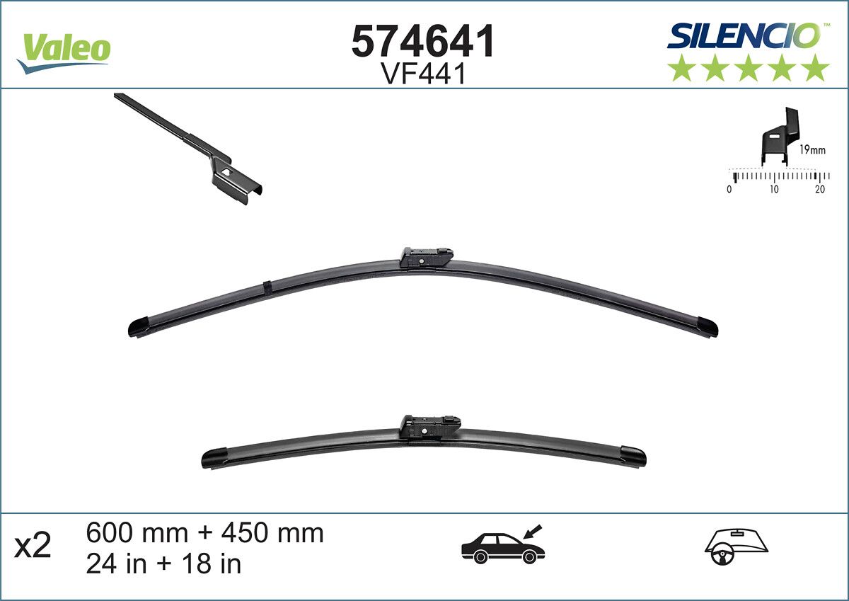 Scheibenwischer Silencio xtrm-flach (2 Stk.)