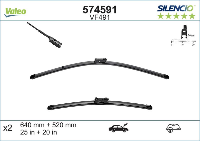 Wischerblatt silencio xtrm-płaskie