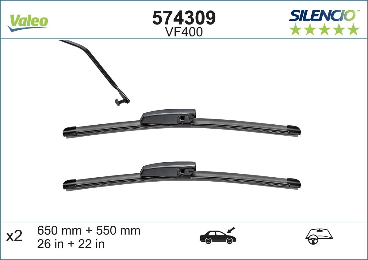 Scheibenwischer Silencio xtrm-flach (2 Stk.)