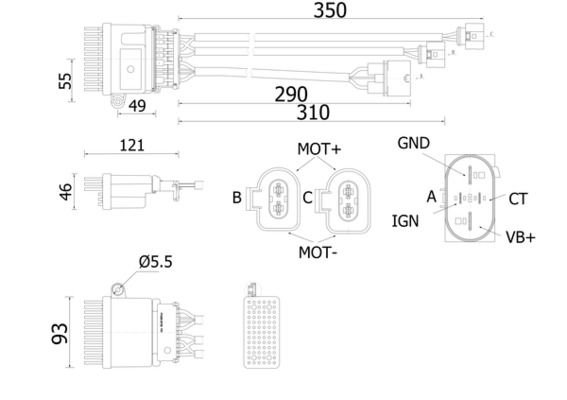 Regler Gebläsemotor Innenraumgebläse Heizgebläsemotor