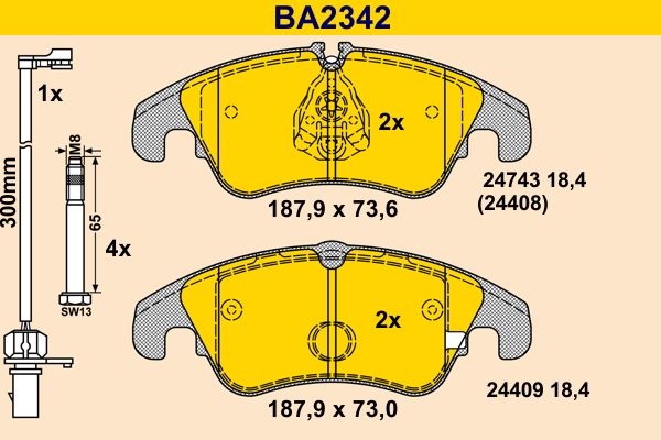 Bremsbelag Satz Bremsscheibe Scheibenbremse