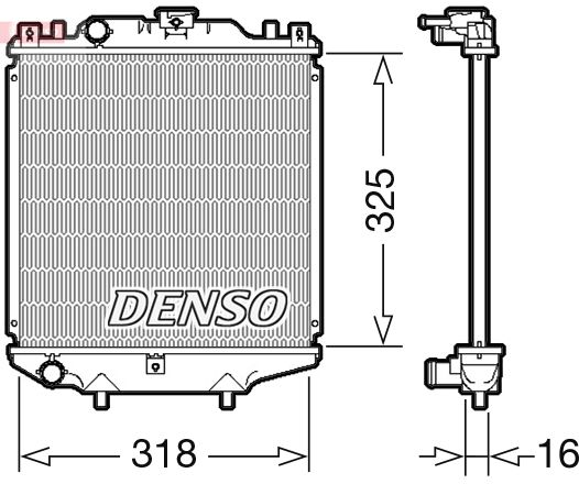 Kühler Wasserkühler Motorkühler