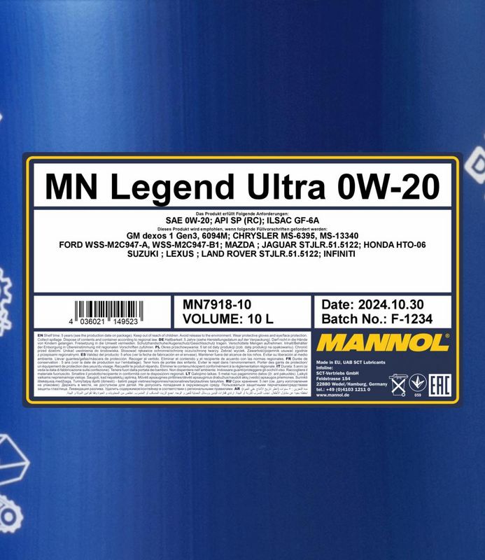 Motoröl 0W20