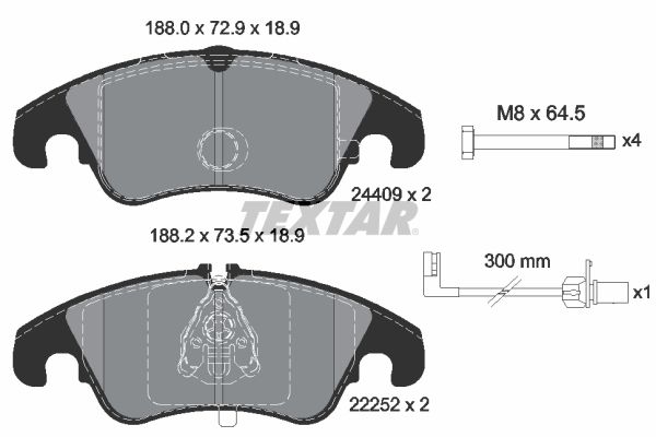 Bremsbelag Satz Bremsscheibe Scheibenbremse