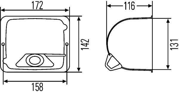 Gehäuse Scheinwerfer
