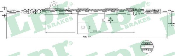 Handbremsseile Set 2 Stück
