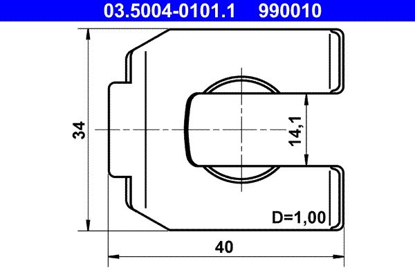 Halter Bremsschlauch