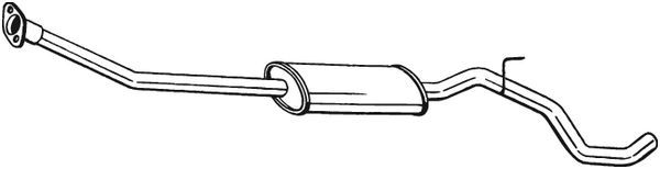 Mittelschalldämpfer Auspuff
