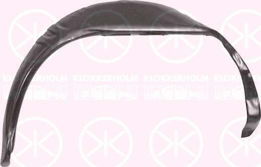 Set: 2 × Radhausreparaturblech hinten