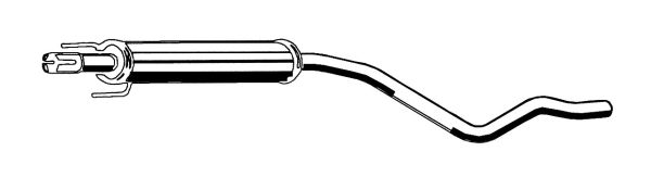 Mittelschalldämpfer Auspuff