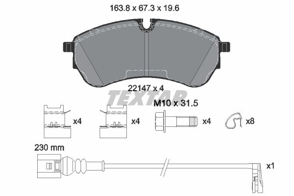 Bremsbelag Satz Bremsscheibe Scheibenbremse