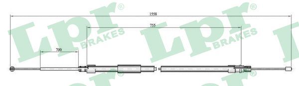 Handbremsseile Set 2 Stück