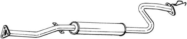 Mittelschalldämpfer Auspuff