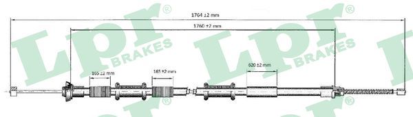 Handbremsseile Set 2 Stück