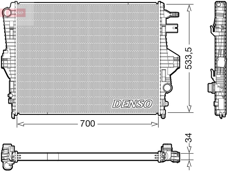 Kühler Wasserkühler Motorkühler