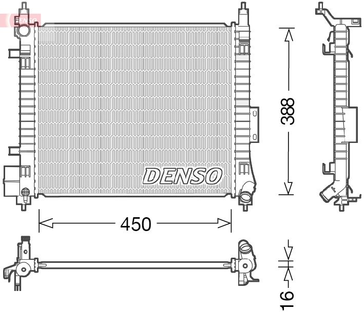 Kühler Wasserkühler Motorkühler