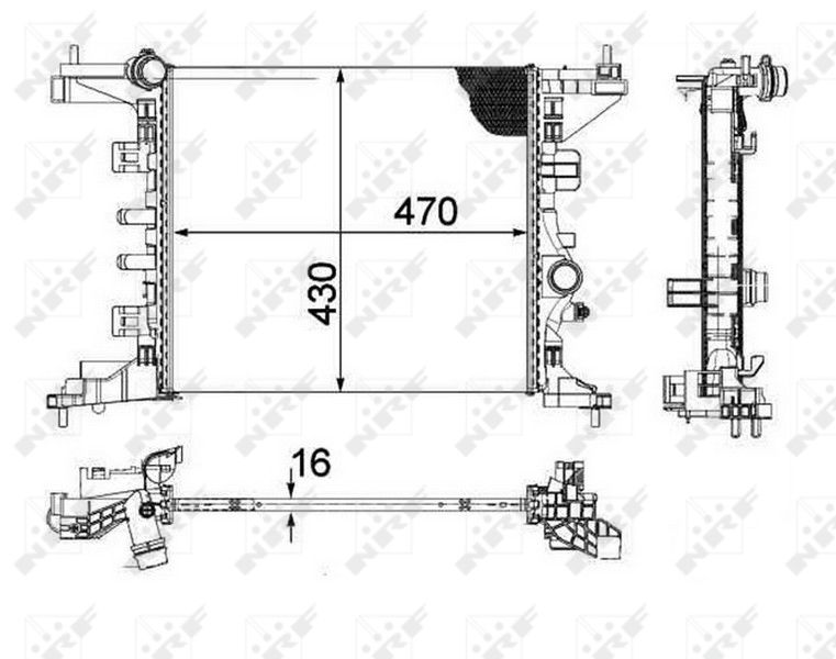 Kühler Wasserkühler Motorkühler
