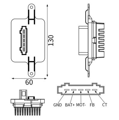 Regler Gebläsemotor Innenraumgebläse Heizgebläsemotor
