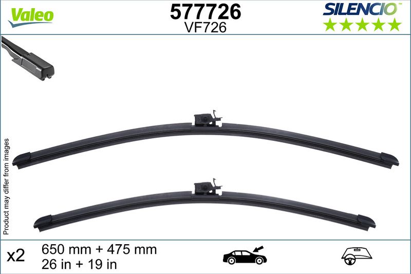 Scheibenwischer Silencio xtrm-flach (2 Stk.)