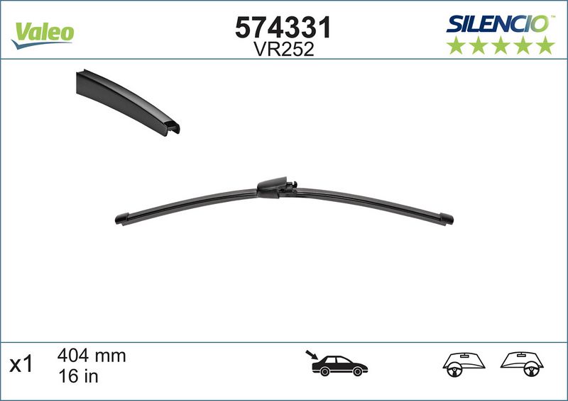 Wischerblatt silencio xtrm-płaskie