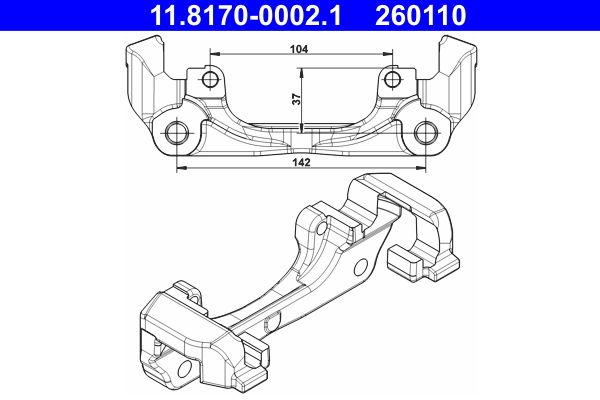 Halter Bremssattel Bremszange