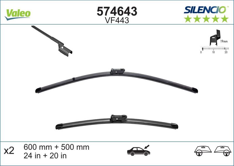 Scheibenwischer Silencio xtrm-flach (2 Stk.)