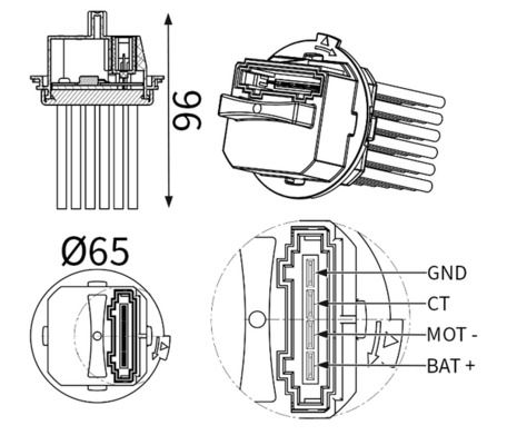 Regler Gebläsemotor Innenraumgebläse Heizgebläsemotor
