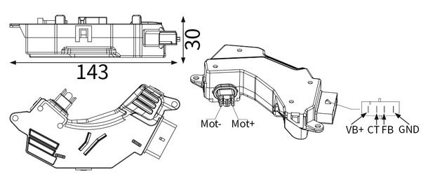 Regler Gebläsemotor Innenraumgebläse Heizgebläsemotor
