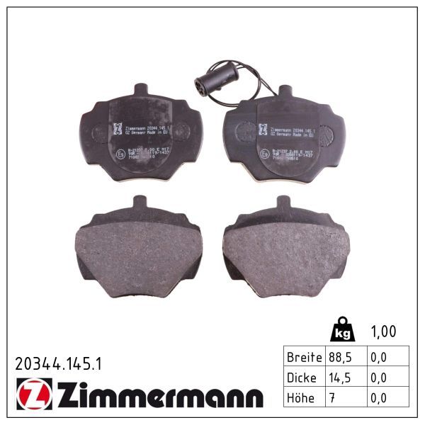 Bremsbelag Satz Bremsscheibe Scheibenbremse