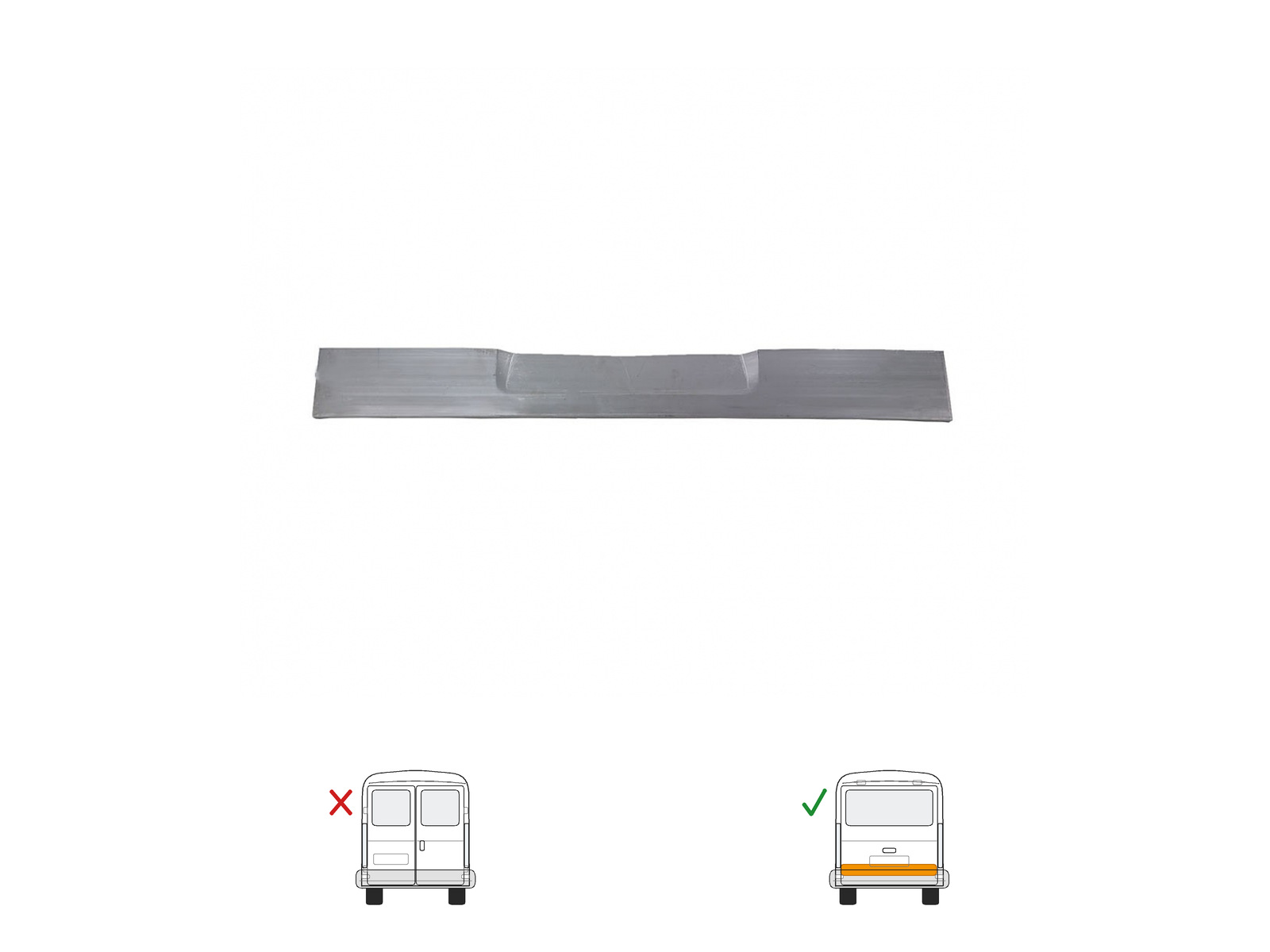 Heckklappenverkleidungsreparaturblech