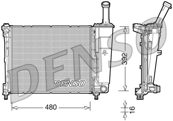 Kühler Wasserkühler Motorkühler