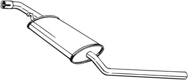 Mittelschalldämpfer Auspuff