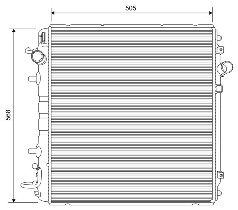 Kühler Wasserkühler Motorkühler